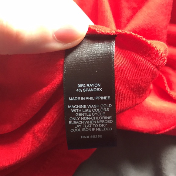 EXPRESS small/petite red mini dress with 3 quarter sleeve .Brand New with tags. - Picture 8 of 8